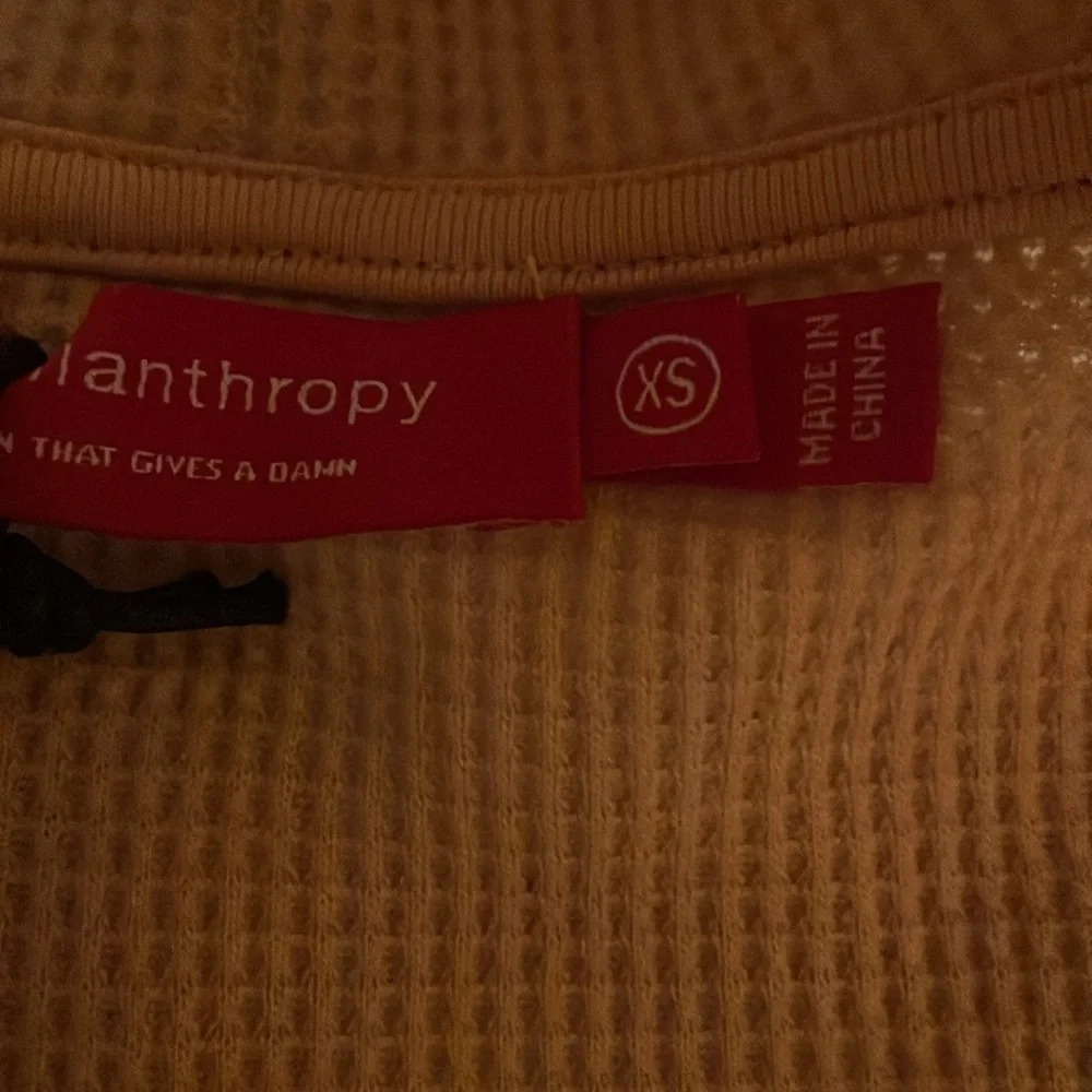 NWT n:PHILANTHROPY Blaire Waffle Knit Cut Out Sweatshirt XS‎ Party Festival Club - Picture 3 of 10